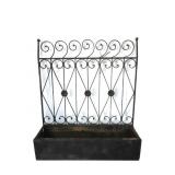 Antique Metal Planter 36'Wx41'T Antique Metal Planter 36'Wx41'T