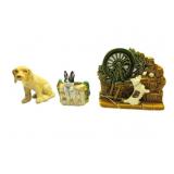 Vintage Ceramic Dog Planters Vintage Ceramic Dog Planters