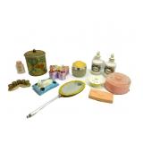 Vintage Vanity Items,Lipstick Holder,Powder Box, Vintage Vanity Items,Lipstick Holder,Powder Box,