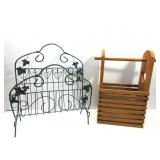Metal Magazine Holder W/Wood Mag Storage Metal Magazine Holder W/Wood Mag Storage