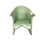 Vintage Wicker Patio Rocker Has Damage Vintage Wicker Patio Rocker Has Damage