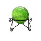 Metal Stand W/Green Glass Ball Yard Decor 15'T Metal Stand W/Green Glass Ball Yard Decor 15'T