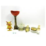 Vintage Vanity Items,Earring Holder,Perfume Bottle Vintage Vanity Items,Earring Holder,Perfume Bottle