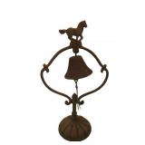 Horse Design Metal Standing Bell 18.5'T Horse Design Metal Standing Bell 18.5'T