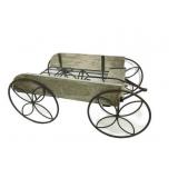 Metal & Wood Planter Wagon 10'Tx22.5'L Metal & Wood Planter Wagon 10'Tx22.5'L