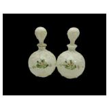 Milk Glass Decantors 10'T Milk Glass Decantors 10'T