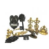 Vintage Plastic Wall Decor,Keys,Candle Holders Vintage Plastic Wall Decor,Keys,Candle Holders