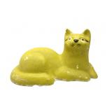 Plaster Cat Sculpture Has Chips No Eyes 7'T Plaster Cat Sculpture Has Chips No Eyes 7'T