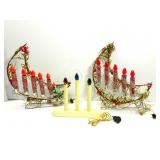 Christmas Decor Sleds With Lights,Untested Christmas Decor Sleds With Lights,Untested