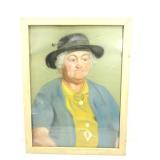 Vintage Framed Watercolor 26'x20' Vintage Framed Watercolor 26'x20'