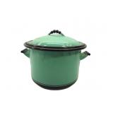 Antique Enamel Soup Pot Antique Enamel Soup Pot