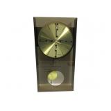 Mid Cent Seth Thomas Plastic Wall Clock 9'Wx18'T Mid Cent Seth Thomas Plastic Wall Clock 9'Wx18'T