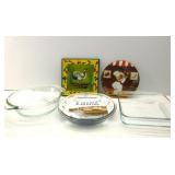 Glass Baking Dishes W/Kitchen Decor Glass Baking Dishes W/Kitchen Decor