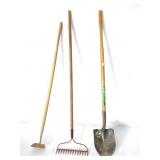 Shovel,Hoe,Metal Rake Shovel,Hoe,Metal Rake