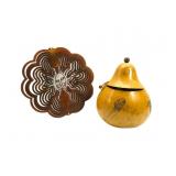 Metal Sun Hanger W/Decortive Gourd Metal Sun Hanger W/Decortive Gourd
