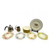 Vintage Dishes,Kentucky Derby Plate,Cute Teapot Vintage Dishes,Kentucky Derby Plate,Cute Teapot