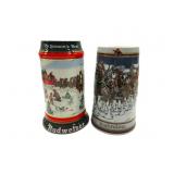 Budweiser Christmas And Clydesdale Steins Budweiser Christmas And Clydesdale Steins