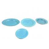 Vintage Fiesta Blue Platter W/Fiesta Dishes Vintage Fiesta Blue Platter W/Fiesta Dishes