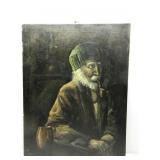 Oil On Canvas Old Man 22'x28' Oil On Canvas Old Man 22'x28'