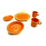Vintage Fiesta Orange Dishes Vintage Fiesta Orange Dishes