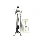 Hand Wrought Iron Fireplace Tool Set Decor Only!!! Hand Wrought Iron Fireplace Tool Set Decor Only!!!