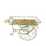 Vintage Metal Garden Cart 20"T