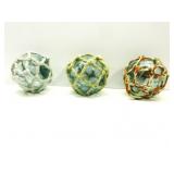 Vintage Glass Fishing Floats 3"