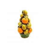 Vintage Ceramic Fruit Basket Centerpiece 12"T