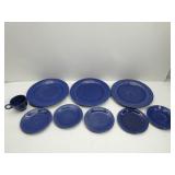 Vintage Blue Fiestaware Dishes