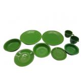 Vintage Green Fiestaware Dishes