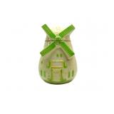 Antique Dutch House Cookie Jar 10"T