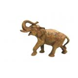 Vintage Cast Iron G.O.P Elephant Sculpture8"@Trunk
