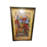 Framed Flower Print 24.5"x39.5"