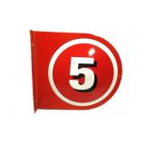 Double Sided Gas Pump Number 15"Wx13"T