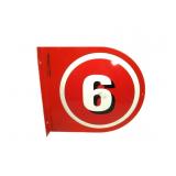 Double Sided Gas Pump Number 15"Wx13"T
