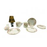 Gibson Christmas Saucers/Lamp