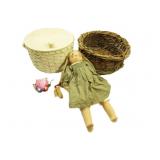 Baskets,Doll And Pin Cushion