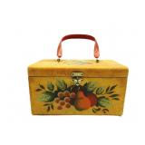 Antique Purse Box W/Bakelite Handle W/Jewlery