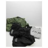 Army Duffle Bag W/Army Shorts Med/Long Sleeve L