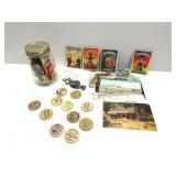 Vtg. Items: Wooden Nickels, Garbage Pail Kids etc
