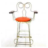 Antique Metal Parlor Chair