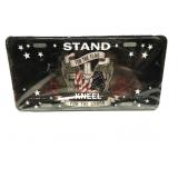 Stand Kneel For The Cross Car Plate
