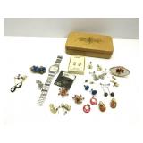 Costume Jewlery W/Case