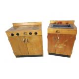 1960's Kids Wood Kitchen Set