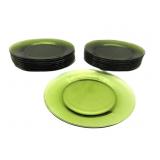 Green Glass Dinner Plates