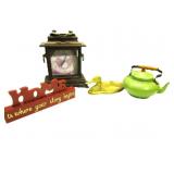Home Decore Tea Kettle,Mantel Clock,Brass Duck Dih