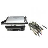 George Foreman Grill W/Fondue Sticks
