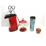 Presto Popcorn Pop, Hummingbird,Mug W/Wood Apple