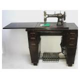 Antique White Rotary Sewing Machine