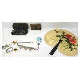 Vintage Eyeglasses,Shirt Pins,Costume Necklace
